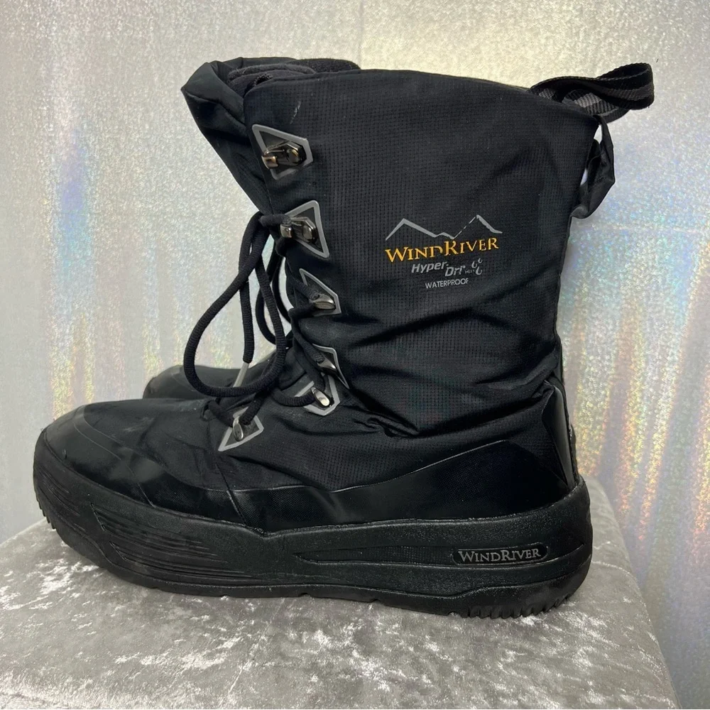 Windriver hyper dri waterproof boots winter black warm snow outdoors hunting